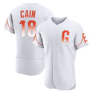 Authentic Matt Cain Men's San Francisco Giants 2021 City Connect Jersey - White