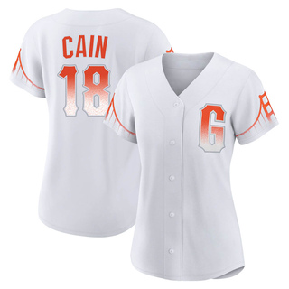 Authentic Matt Cain Women's San Francisco Giants 2021 City Connect Jersey - White