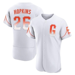 Authentic TJ Hopkins Men's San Francisco Giants 2021 City Connect Jersey - White