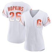 Authentic TJ Hopkins Women's San Francisco Giants 2021 City Connect Jersey - White