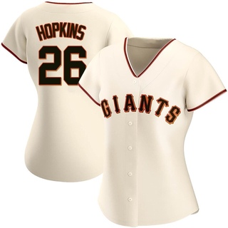 Authentic TJ Hopkins Women's San Francisco Giants Home Jersey - Cream