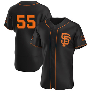 Authentic Tim Lincecum Men's San Francisco Giants Alternate Jersey - Black