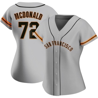 Authentic Trevor Mcdonald Women's San Francisco Giants Road Jersey - Gray