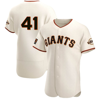 Authentic Wilmer Flores Men's San Francisco Giants Home Jersey - Cream