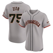 Elite Barry Zito Men's San Francisco Giants Road Jersey - Gray