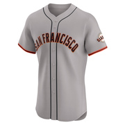 Elite Barry Zito Men's San Francisco Giants Road Jersey - Gray