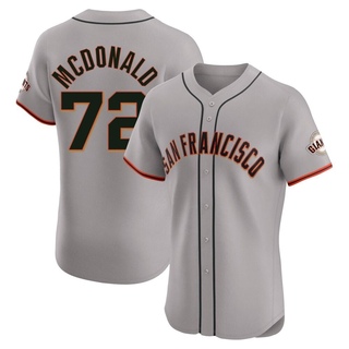 Elite Trevor Mcdonald Men's San Francisco Giants Road Jersey - Gray