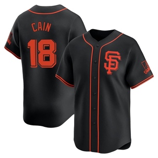 Limited Matt Cain Men's San Francisco Giants Alternate Jersey - Black