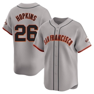 Limited TJ Hopkins Youth San Francisco Giants Away Jersey - Gray