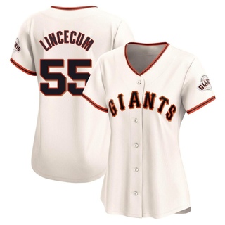 Limited Tim Lincecum Women's San Francisco Giants Home Jersey - Cream