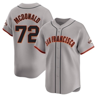 Limited Trevor Mcdonald Men's San Francisco Giants Away Jersey - Gray