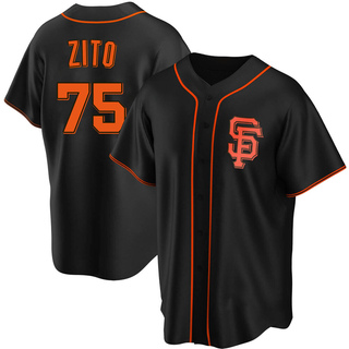 Replica Barry Zito Men's San Francisco Giants Alternate Jersey - Black