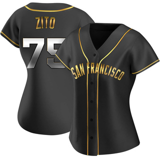 Replica Barry Zito Women's San Francisco Giants Alternate Jersey - Black Golden