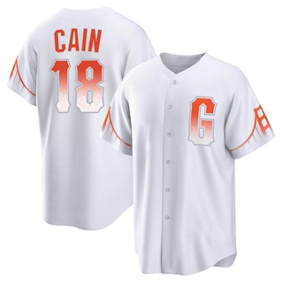 Replica Matt Cain Men's San Francisco Giants 2021 City Connect Jersey - White