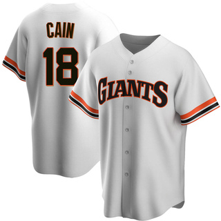 Replica Matt Cain Men's San Francisco Giants Home Cooperstown Collection Jersey - White