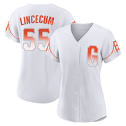 Replica Tim Lincecum Women's San Francisco Giants 2021 City Connect Jersey - White